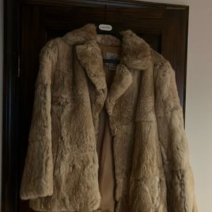 Rabbit fur coat